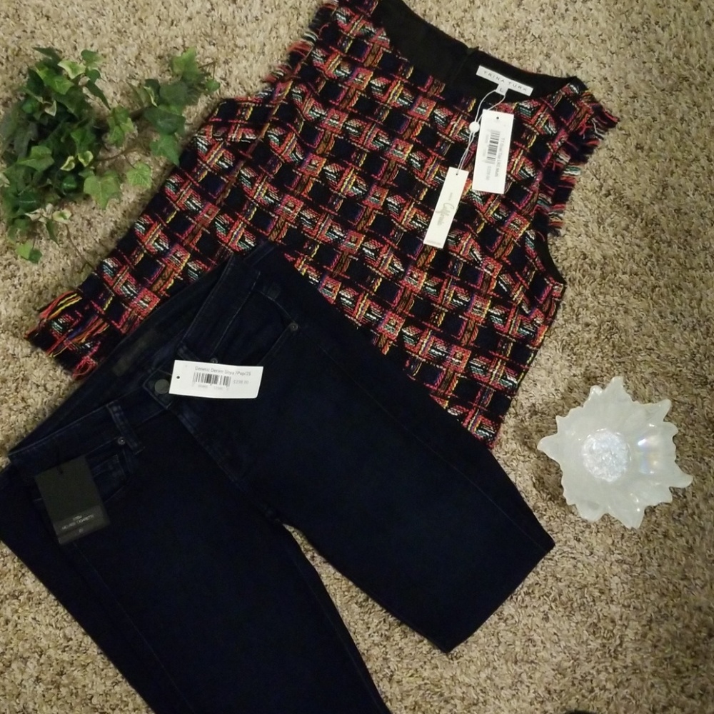 Genetic Denim Shya Pop Mid Rise Cigarette  Jeans
